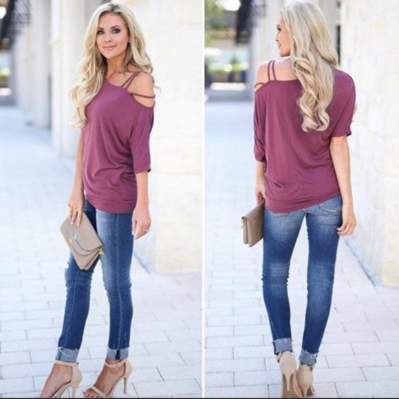 Tops - NWOT - Sexy Off the Shoulder T-Shirt